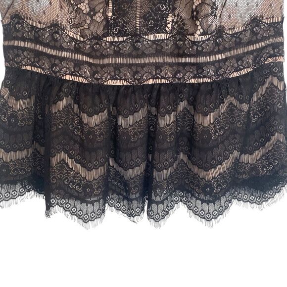 LOFT Ann Taylor Sleeveless Lace Peplum Top - Women's XSP - Picture 3 of 8